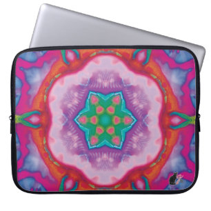 Rosette Kaleidoscoop laptophoes Laptop Sleeve