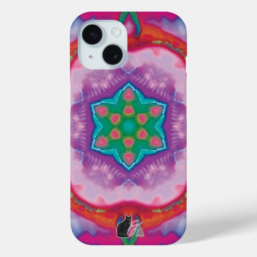 Rosette Kaleidoscope iPhone Case (Achterkant)