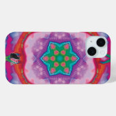 Rosette Kaleidoscope iPhone Case (Achterkant (horizontaal))
