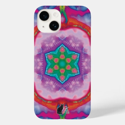 Rosette Kaleidoscope iPhone Case (Achterkant)