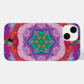 Rosette Kaleidoscope iPhone Case (Achterkant (horizontaal))
