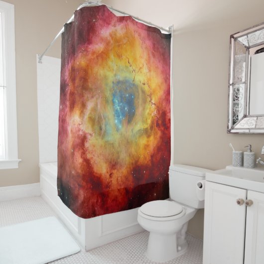 Rosette Nebula Douchegordijn (In situ)