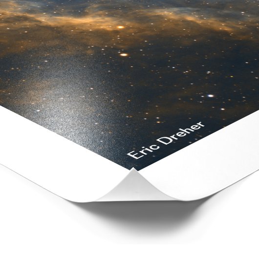 Rosette Nebula met Border van Eric Dreher Foto Afdruk (Hoek)