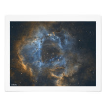 Rosette Nebula met Border van Eric Dreher