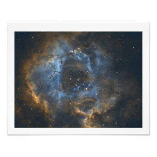 Rosette Nebula met Border van Eric Dreher Foto Afdruk