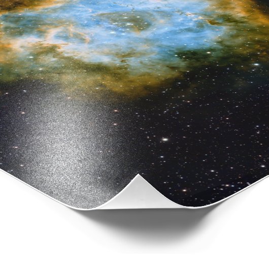 Rosette Nebula Satijn Fotoprint Foto Afdruk (Hoek)