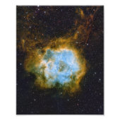 Rosette Nebula Satijn Fotoprint Foto Afdruk (Voorkant)