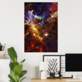 Rosette Nebula's Stellar Nursery Poster (Thuiskantoor)