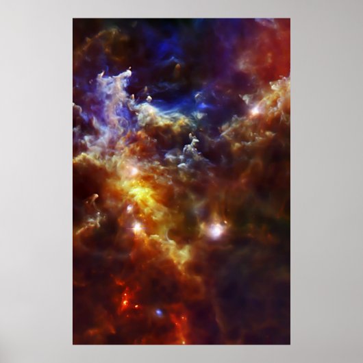 Rosette Nebula's Stellar Nursery Poster (Voorkant)