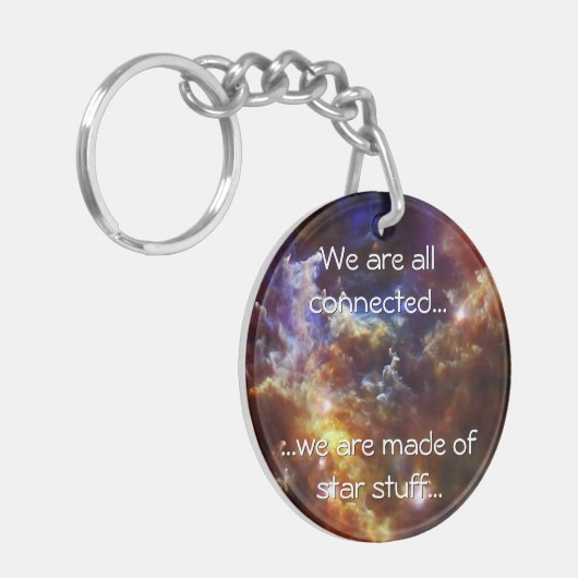 Rosette Nebula's Stellar Nursery Sleutelhanger (Voorkant Links)