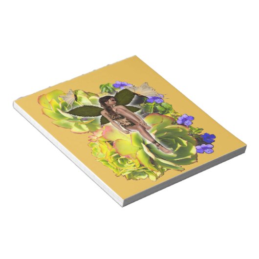 Rosette Succulent bezoekers Notitieblok (Schuin)