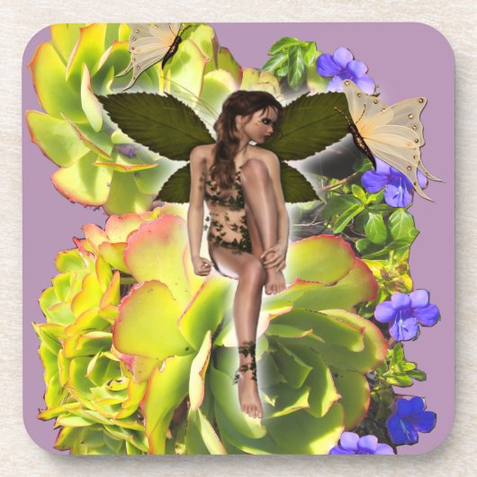 Rosette Succulent bezoekers Onderzetter (Voorkant)