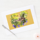 Rosette Succulent bezoekers Rechthoekige Sticker (Envelop)