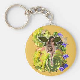 Rosette Succulent bezoekers Sleutelhanger