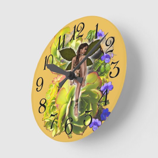 Rosette Succulent Visitors Ronde Klok (Hoek)