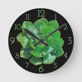 Rosette Succulent Wall klok (Voorkant)