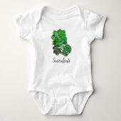 Rosette Succulents Baby Bodysuit (Voorkant)