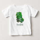 Rosette Succulents Baby T-Shirt (Voorkant)
