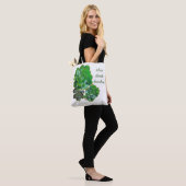Rosette Succulents Canvas tassen (Op model)