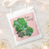 Rosette Succulents Favor Bags Bedankzakje (Geknipt)
