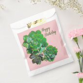 Rosette Succulents Favor Bags Bedankzakje (Gezegeld)