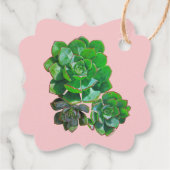 Rosette Succulents Gift Labels (Achterkant)