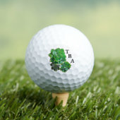Rosette Succulents Golf Balls Golfballen (Insitu Shirt)