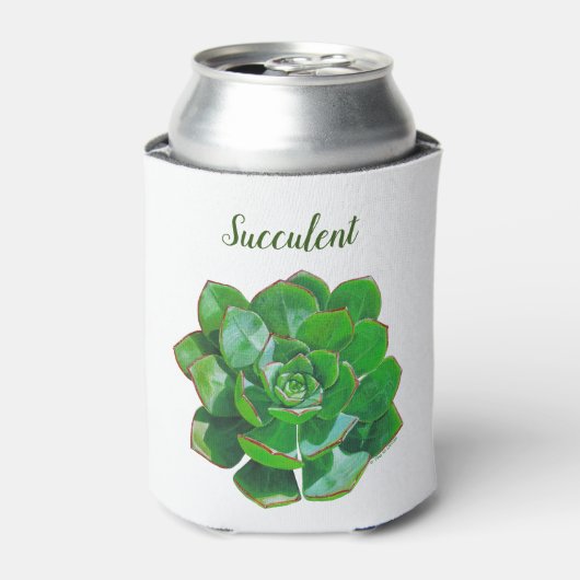 Rosette Succulents Koelbox Blikjeskoeler (Blikje Voorkant)