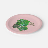 Rosette Succulents Paper Borden Papieren Bordje (Gekanteld)