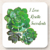 Rosette Succulents Plastic Onderzetter (Voorkant)