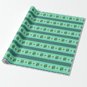 Rosette Succulents Wrapping Paper Cadeaupapier (Uitgerold)