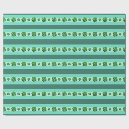 Rosette Succulents Wrapping Paper Cadeaupapier (Zoom)