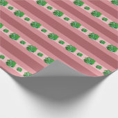 Rosette Succulents Wrapping Paper Cadeaupapier (Hoek)