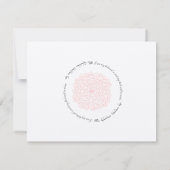 Rosettes Cream Hebrew Jewish Wedding RSVP (Achterkant)