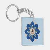  rosettpatroonontwerpmagneten sleutelhanger (Voorkant Links)