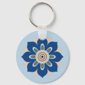 rosettpatroonontwerpmagneten sleutelhanger (Voorkant)