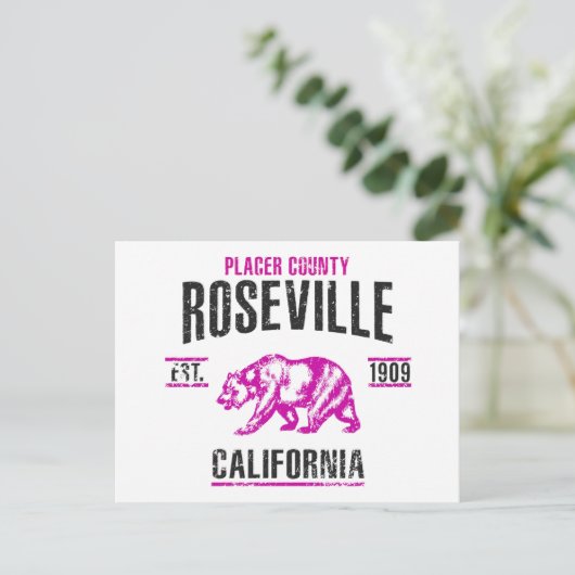 Roseville Briefkaart (Staand voorkant)