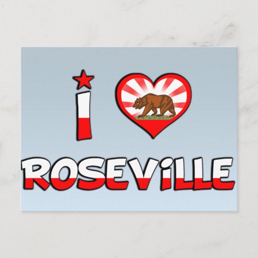 Roseville, CA Briefkaart (Voorkant)