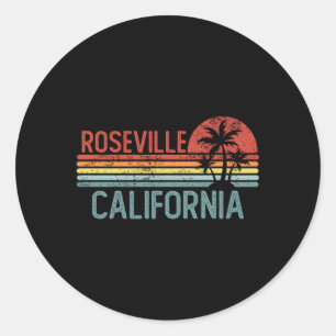 Roseville California Verenigde Staten Stedentrip H Ronde Sticker