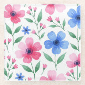  Rosewater Bloom Delight Glazen Onderzetter (Voorkant)