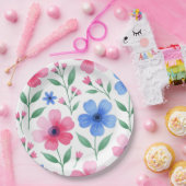  Rosewater Bloom Delight Papieren Bordje (Feest)