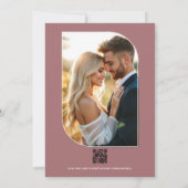 Rosewater Floral Modern Spring Wedding Kaart (Achterkant)