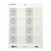 Rosewater Small Business Shipping Label (Full Sheet)