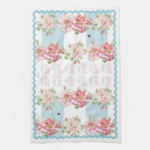 Rosewitha aqua stripe 2018 kalender theedoek (Verticaal)