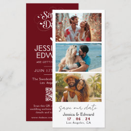 Rosewood Bewaar de datum Photo Booth QR-code