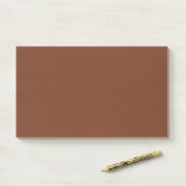 Rosewood Bruin Post-it® Notes (Op bureau)
