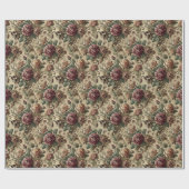 Rosewood Crematorium – Gotische Bloemenbandana Cadeaupapier (Vlak)