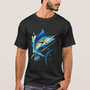 Rosewood Fishing Club Vintage Grafisch T-shirt
