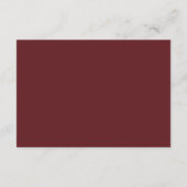 Rosewood Roze Greenery Script Huwelijksreceptie Informatiekaartje (Achterkant)