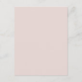 Rosewood Soft Mauve Bloemen Waterverf Roos Bruilof Informatiekaartje (Achterkant)